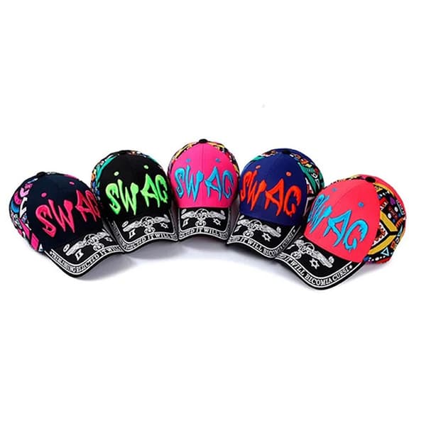 Baseball-lippis Hip Hop -hatut MUSTA Black