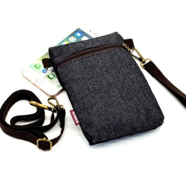 Denim Shoulder Crossbody Bag Mobiltelefonväska 1 1 1