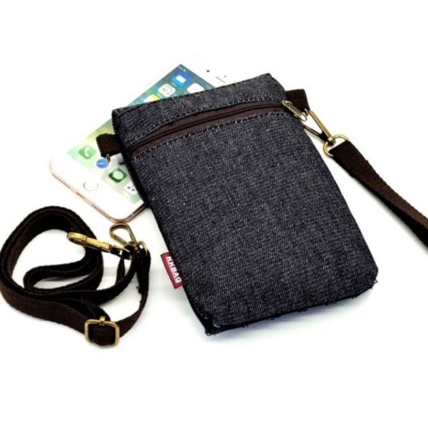 Denim Shoulder Crossbody Bag Mobiltelefonväska 3 3 3