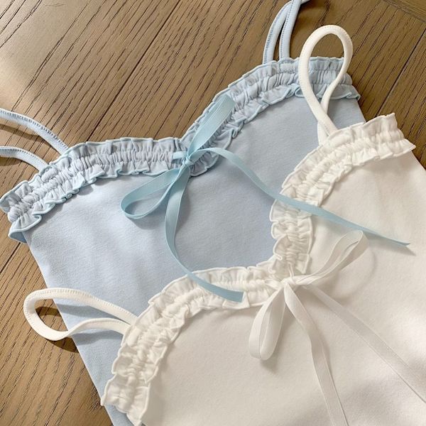 Crop Top Camisole BLUE S Blue S