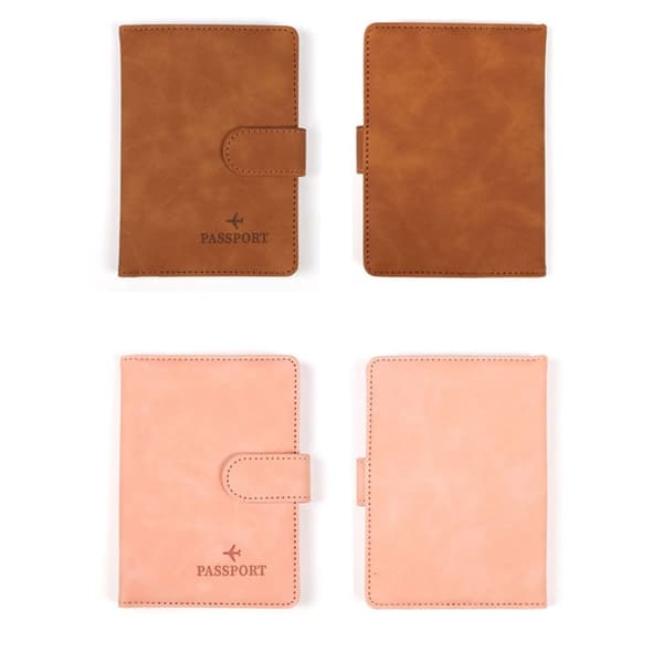 RFID Passfodral Passväska BRUN brown