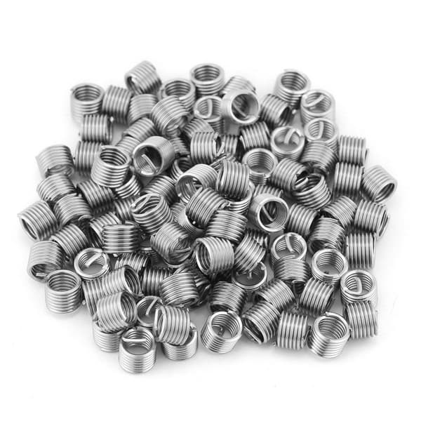 100 stk. gjengeinnsatser i rustfritt stål, spiralformet 100PCS