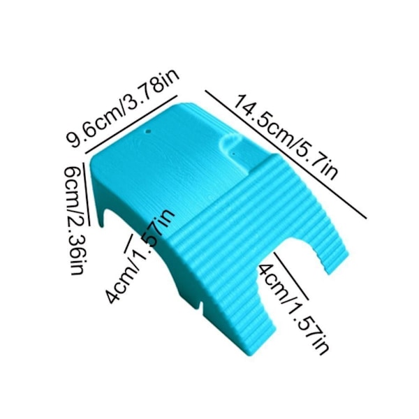 Turtle Basking Bord Turtle Klatreplatform HVID White