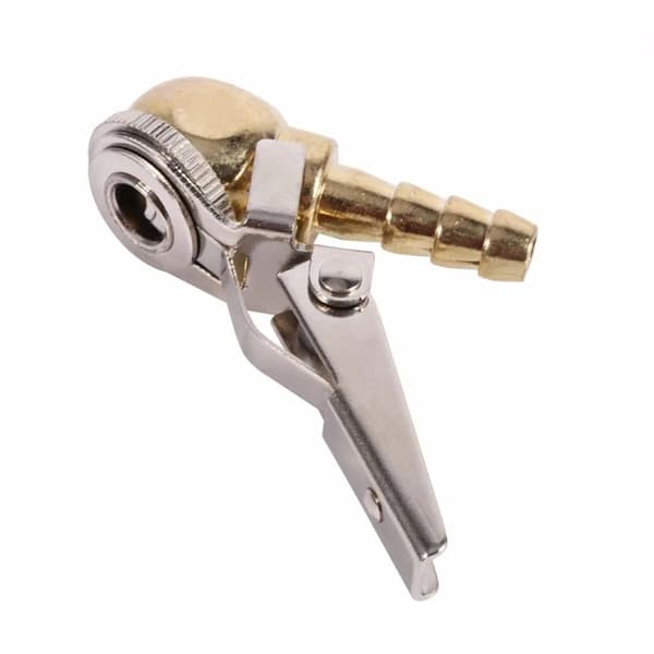 1 st Däckluftchuck Inflator Luftpump Chuck Clip GULD GULD gold