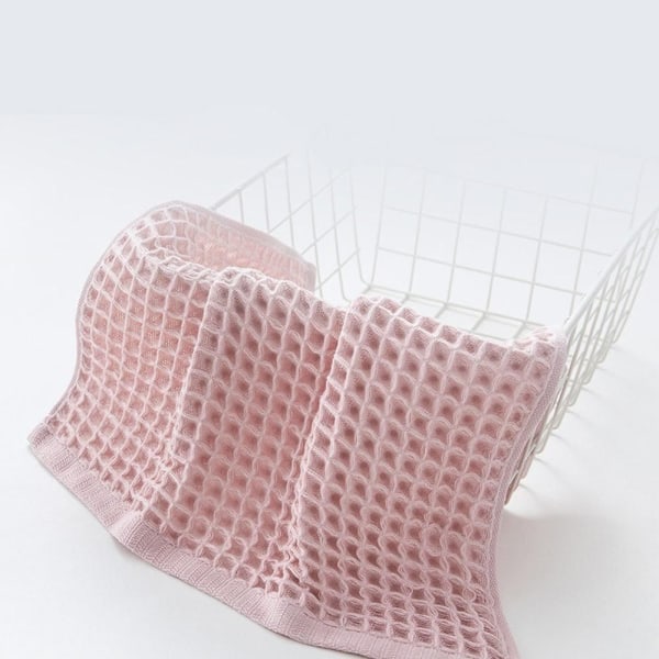 Cotton Waffle kylpypyyhe Yksiväriset pyyhkeet RUSKEA brown