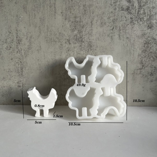 Silikoneform lysform B B B
