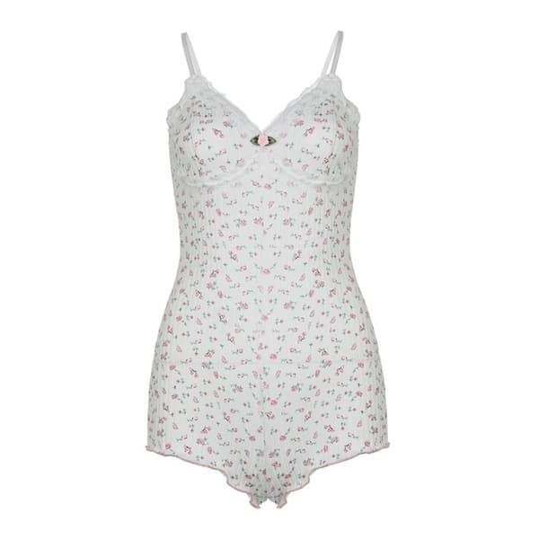 Mini blomsterkjole, basiskjole, jumpsuit MJumpsuit