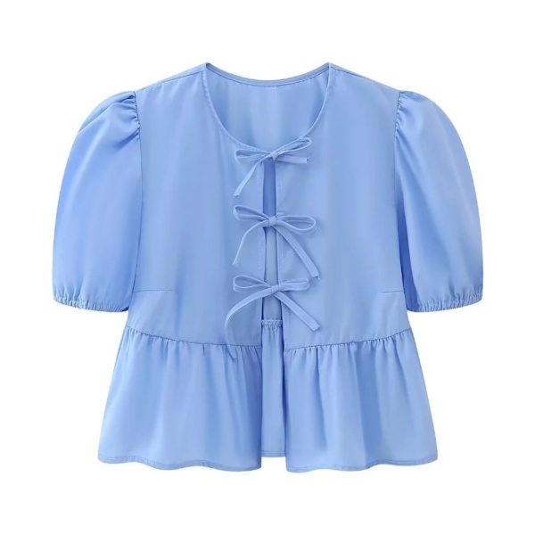 Bouse Shirt Naisten toppi SININEN M Blue M