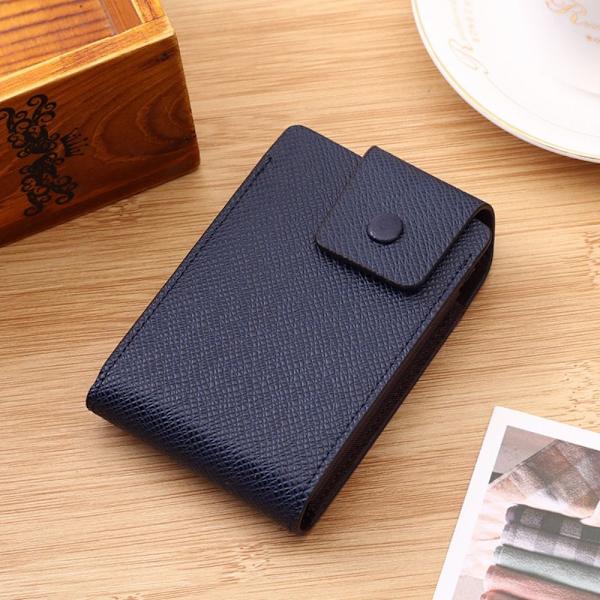 Herre Mini Card Pung Kortholder Taske MØRKEBLÅ HORISONTAL dark blue Horizontal-Horizontal