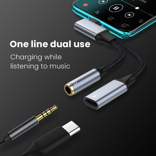 USB Typ C Audio Converter OTG Adapter TYPEC TO DUAL TYPEC TypeC to Dual TypeC