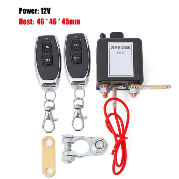 Batteribrytarrelä 12V 200A med trådlös fjärrkontroll