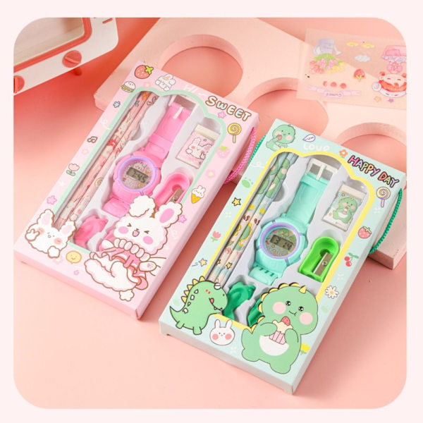 Tecknad set Case ROSA Pink
