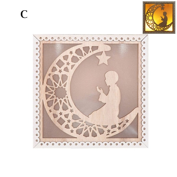 LED-lampor Eid Mubarak C C C