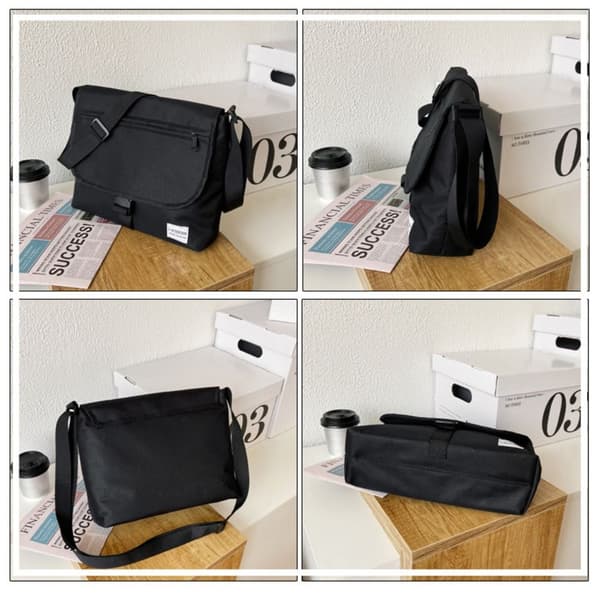 Studenter Postmannveske Herre Crossbody Veske GRÅ grey