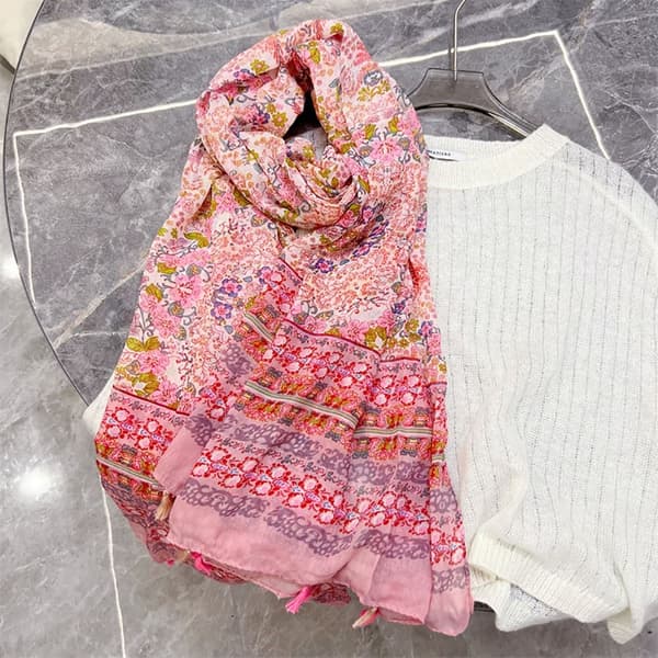 Sidenscarf Strand Sjal 1 1 1