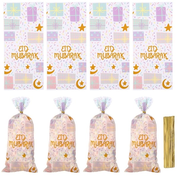 50 kpl Eid Mubarak karkkipussit Keksiherkkupussit STYLE 10 STYLE 10 Style 10