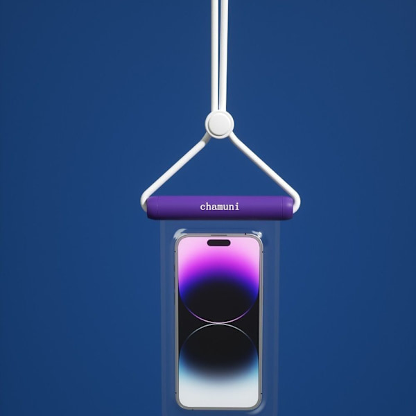Mobiltelefon Vanntett Veske Hengende Hals Outdoor Reiseveske purple