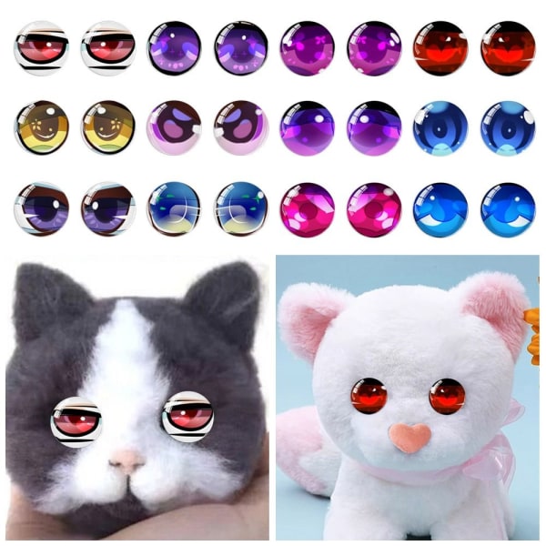 20 st/10 par Eyes Crafts Eyes Puppet Crystal Eyes 12MMCOLOR 12mmcolor random