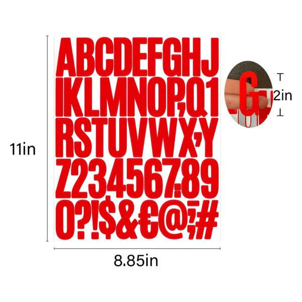 Kirjetarrat Postilaatikon numerot 10 kpl 10 kpl 10pcs