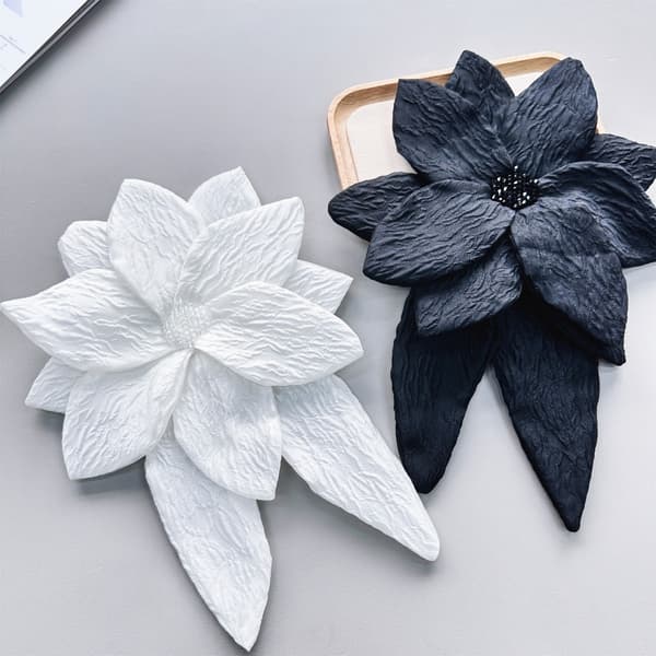 Håndlavet DIY Perleblomst Dametøjsttilbehør SORT Black