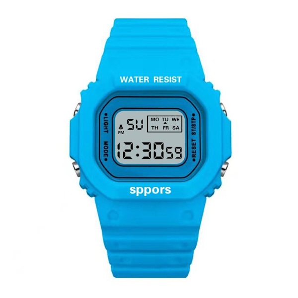 Silikon Jelly Watches Sport Electronic Watch BLÅ blue