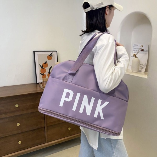 Travel Duffle Bag Reiseveske MØRK ROSA Dark Pink