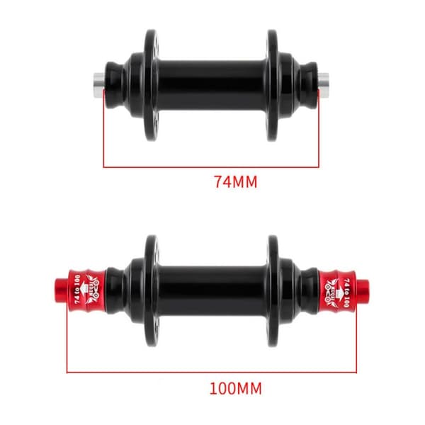 1 par cykelnav forlængeradapter SORT Black