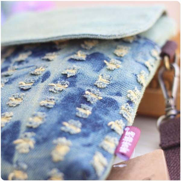 Denim Skulder Crossbody Bag Mobiltelefonveske 1 1 1