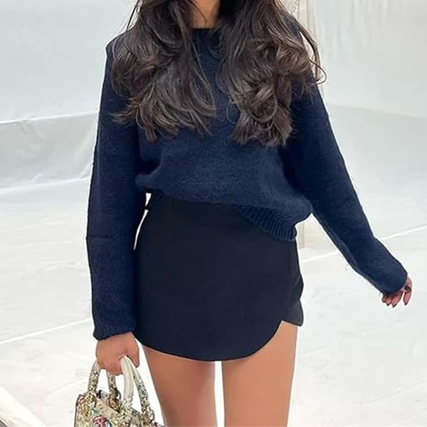 Kort nederdel Hofteløftende shorts SORT S Black S