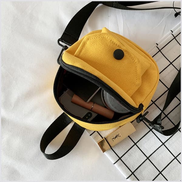 Skulderveske Messenger Bag GUL Yellow