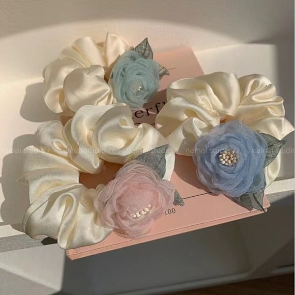 Scrunchies Hårtøj BLÅT blue