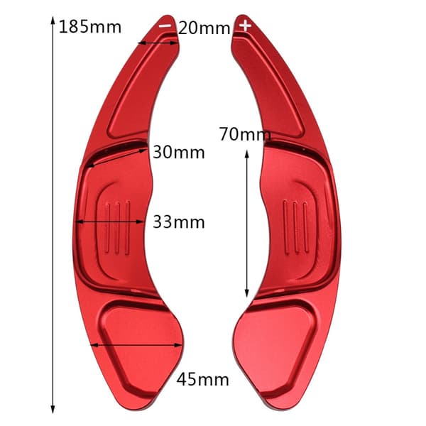 1 par ratgearsskiftere Gear Shift Extension RØD Red