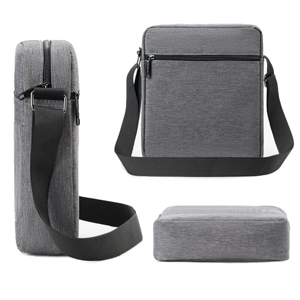 Mænds Skuldertaske Messenger Taske GRÅ grey