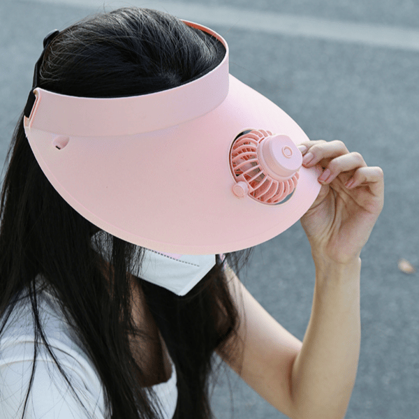 Solhat med ventilator Åben Top Hat BLÅ Blue