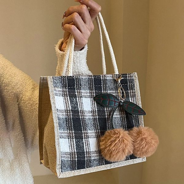 Damehåndveske Tote Bag GRÅ GLIDESLÅD grey zipper-zipper