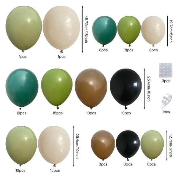Dinosaurballonger Buekranssett
