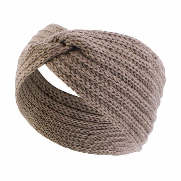 Strikket Kryss Hodebånd Elastiske Hårbånd KHAKI Khaki