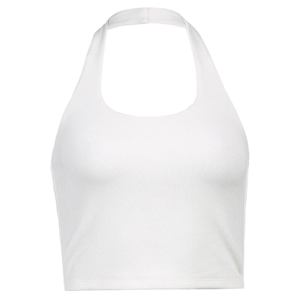 Ryggløse Tank Tops Crop Top WHITE XXL white XXL