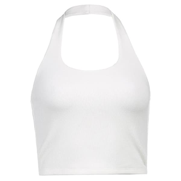 Rygløse Tanktoppe Croptop SORT M black M