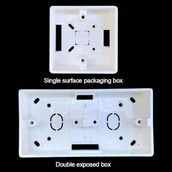 86 Typ Switch Socket Box Extern Monteringsbox 2 GANG 2 GANG 2 Gang