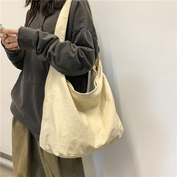 Handväska Tote Bag VIT White