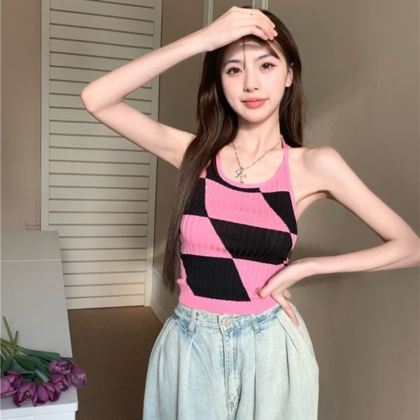 Sexet Sling Crop Top SORT Black