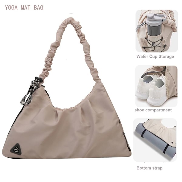 Yogaväskor Träningsväskor BEIGE Beige