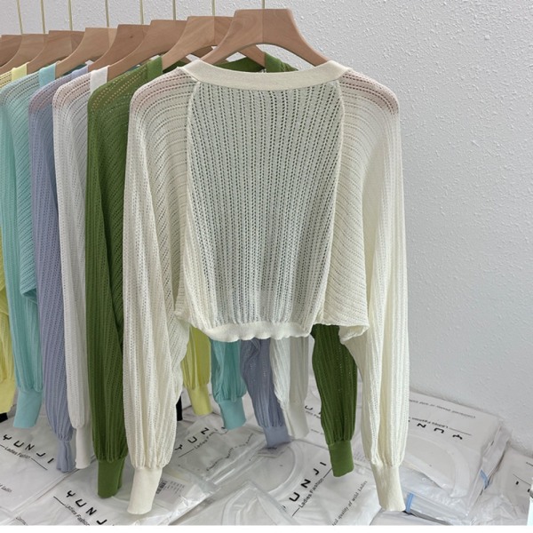 Strikket cardigan Is Silkesjal GRØN Green