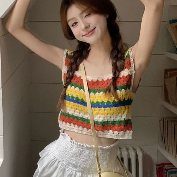Crop Topit Bikini Topit APRICOT Apricot