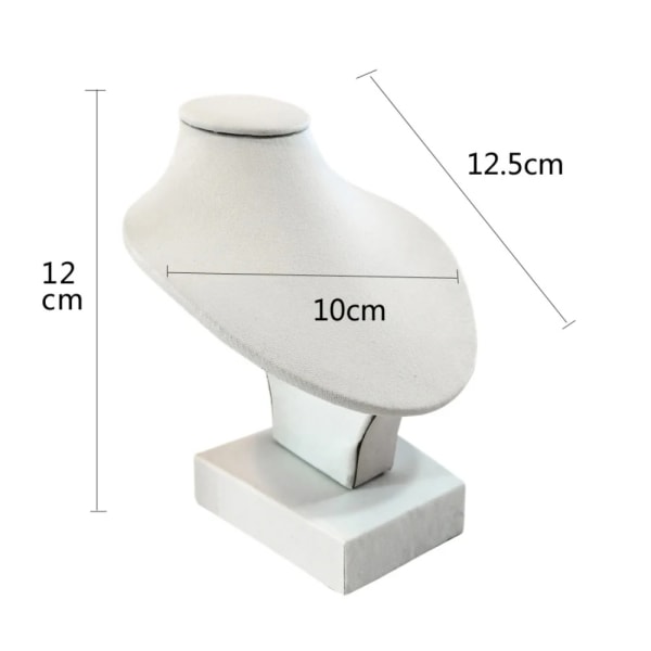Display Stativ Hals Modell Stativ VIT PU VIT PU White PU
