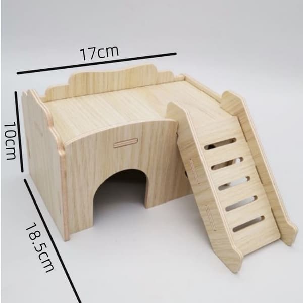 Hamster Skjul Træ Hamsterhus Lille Dyr Skjulested