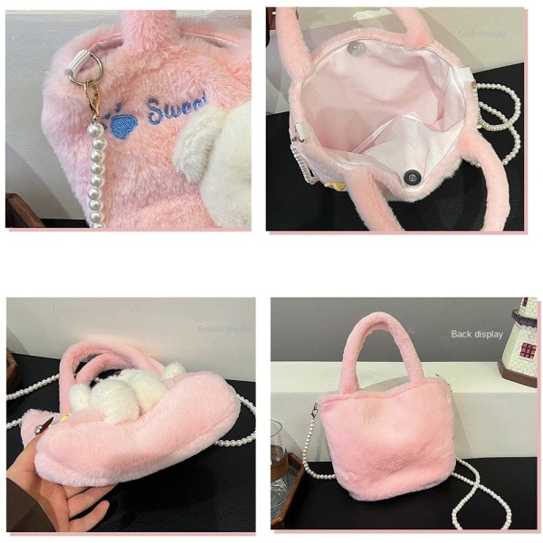Käsilaukku Crossbody Laukku PINK PEARL STYLE PEARL STYLE pink Pearl style-Pearl style