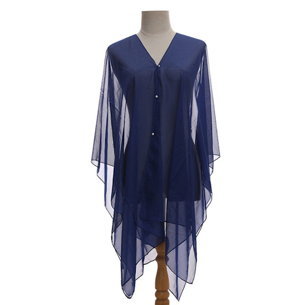 Sjal Skjerf Beach Cover Up NAVY BLÅ Navy Blue