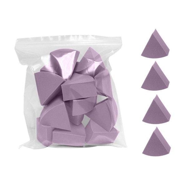 15 KPL kolmion muotoinen puuteripuhvi kosmeettinen Puff PURPLE purple